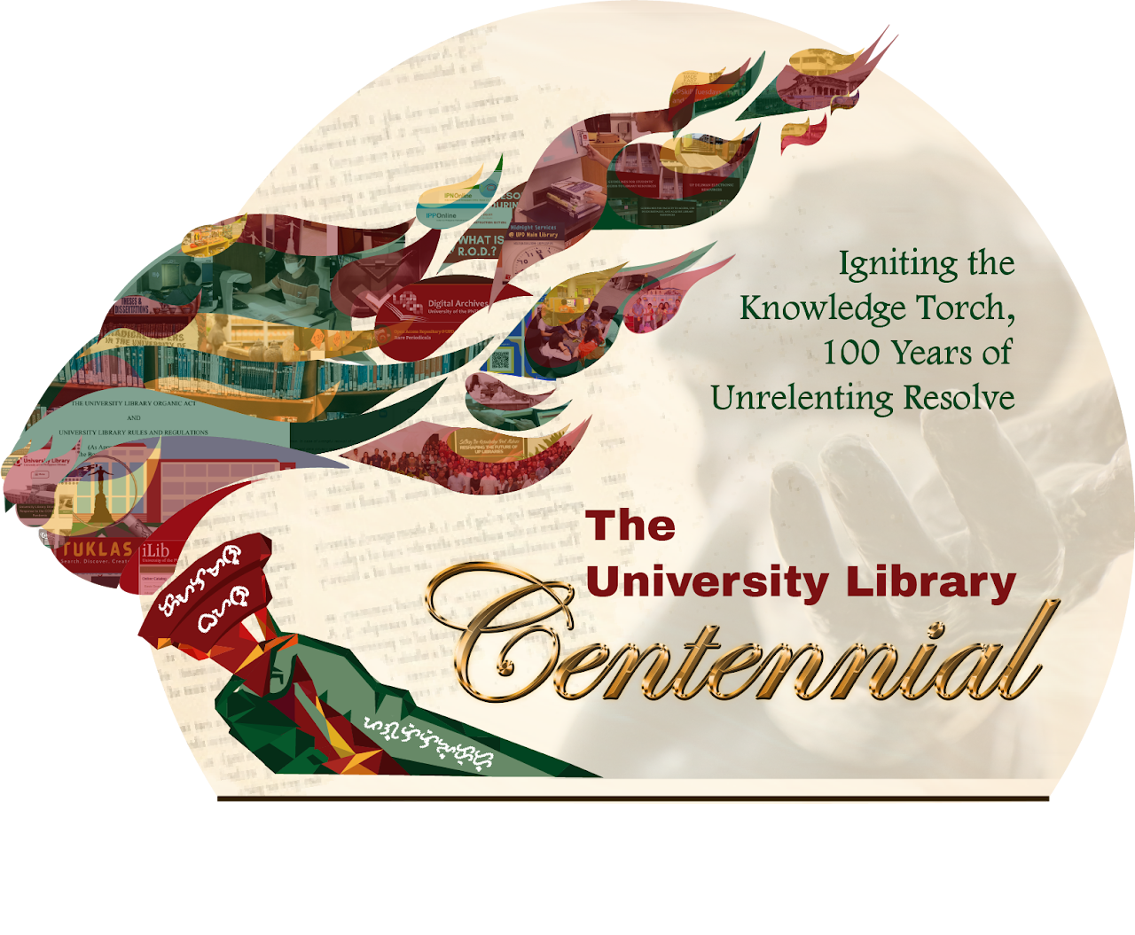 UPM Library Centennial Logo